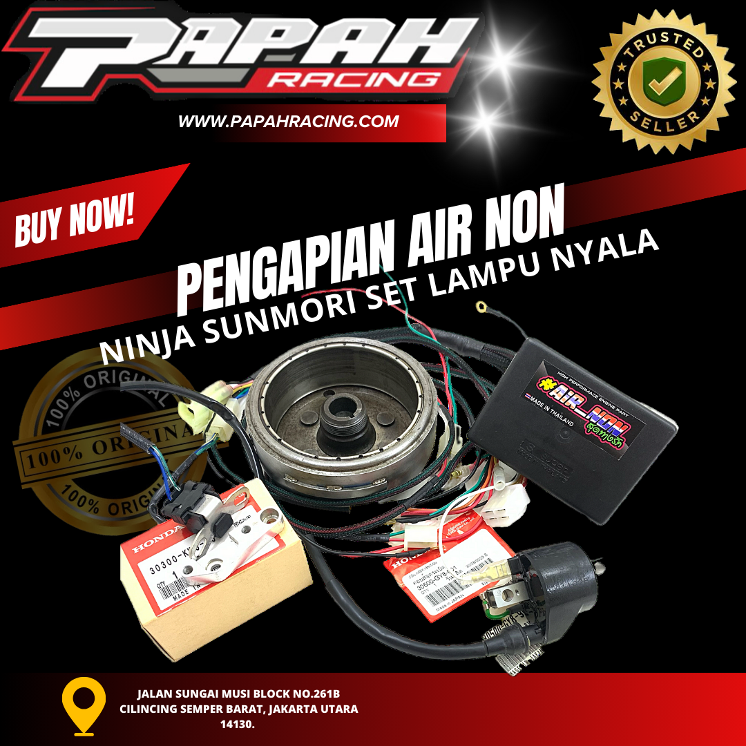 PENGAPIAN AIRNON NINJA SUNMORI SET LAMPU NYALA